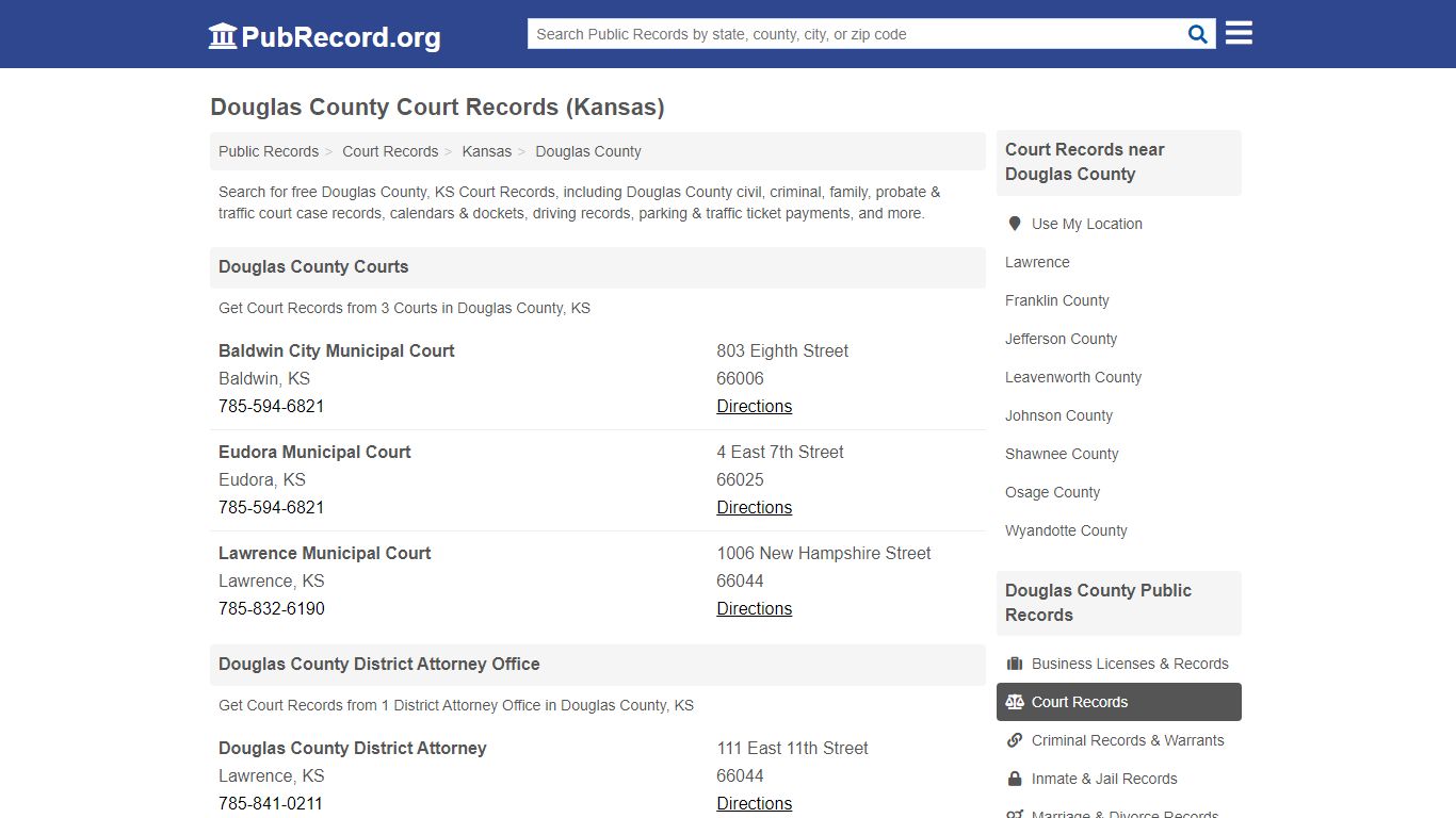 Free Douglas County Court Records (Kansas Court Records)