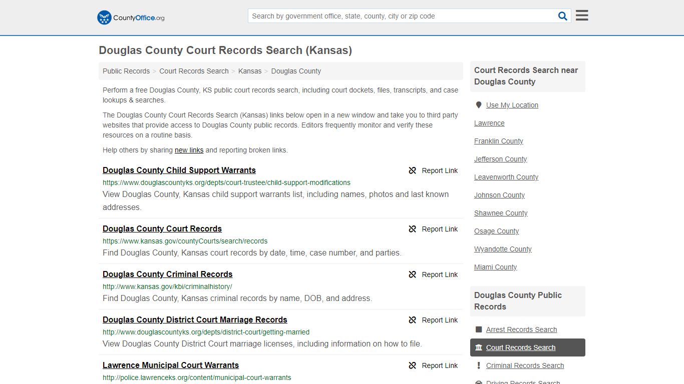 Court Records Search - Douglas County, KS (Adoptions ...