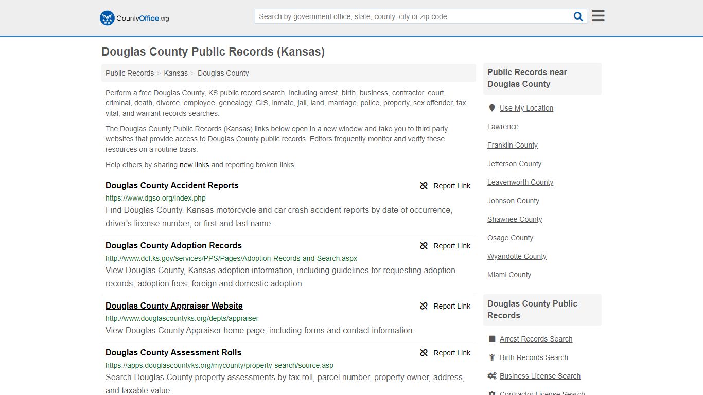 Public Records - Douglas County, KS (Business, Criminal ...